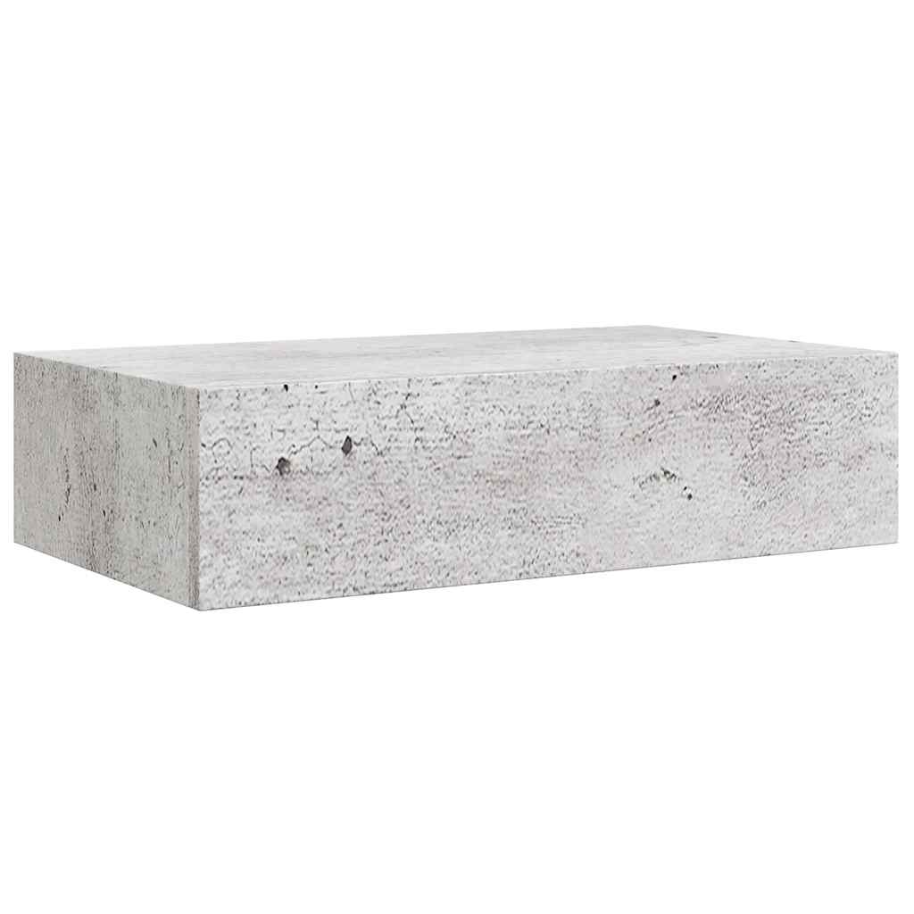 Scaffali con Cassetti 2 pz Grigio Cemento 40x23,5x10 cm in MDF | homemem39