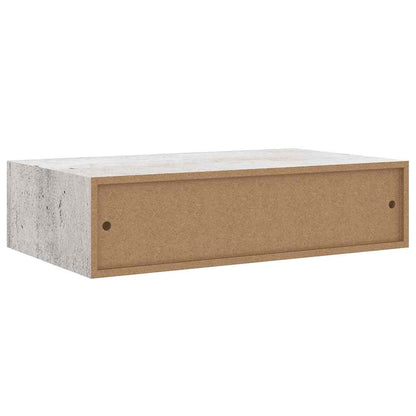 Scaffali con Cassetti 2 pz Grigio Cemento 40x23,5x10 cm in MDF | homemem39