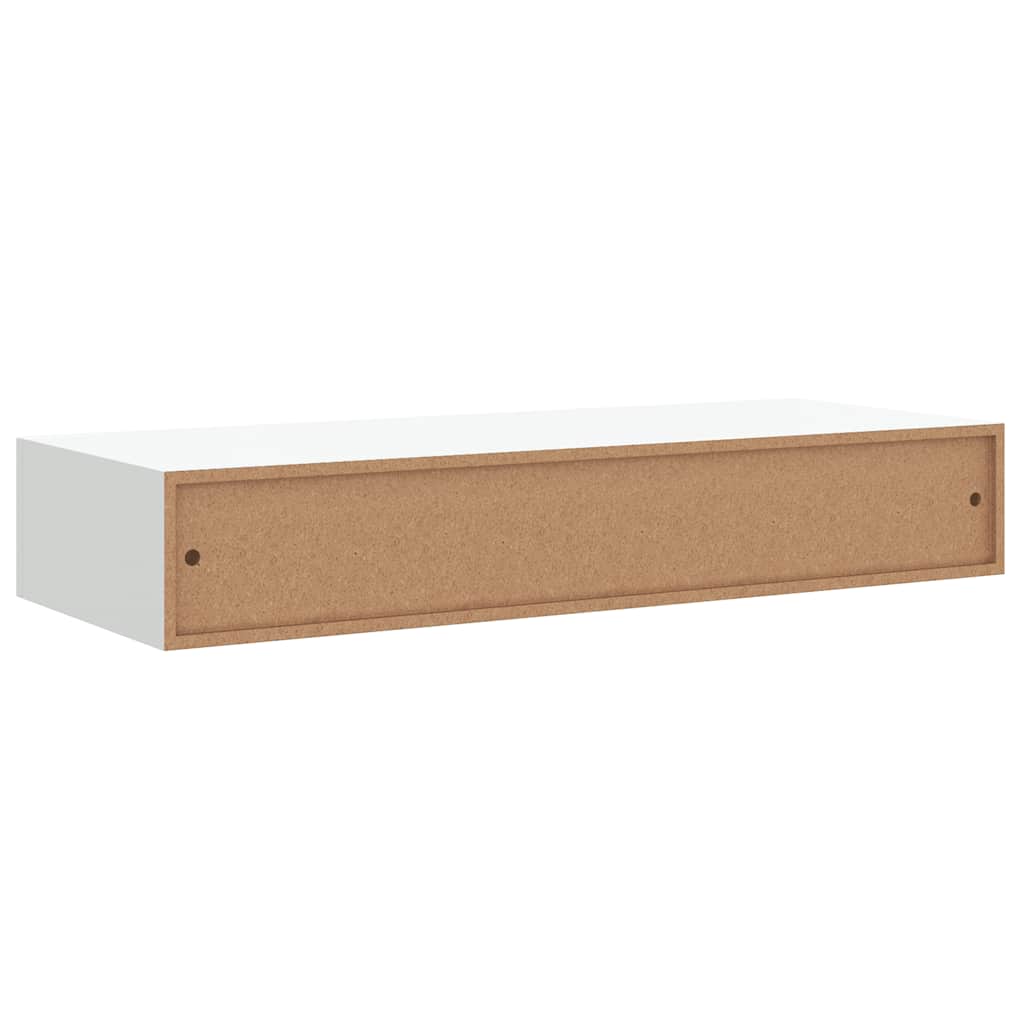 Scaffale con Cassetti da Parete Bianco 60x23,5x10 cm in MDF | homemem39