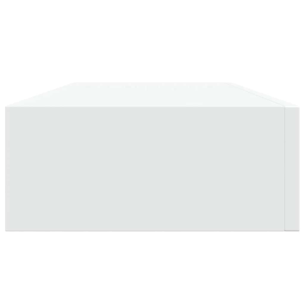Scaffali con Cassetti da Parete 2 pz Bianchi 60x23,5x10 cm MDF | homemem39