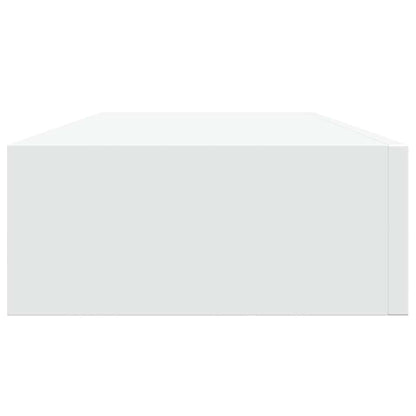 Scaffali con Cassetti da Parete 2 pz Bianchi 60x23,5x10 cm MDF