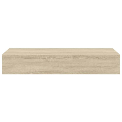 Scaffale con Cassetti da Parete Rovere 60x23,5x10 cm in MDF | homemem39