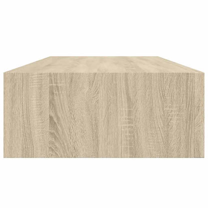 Scaffale con Cassetti da Parete Rovere 60x23,5x10 cm in MDF | homemem39