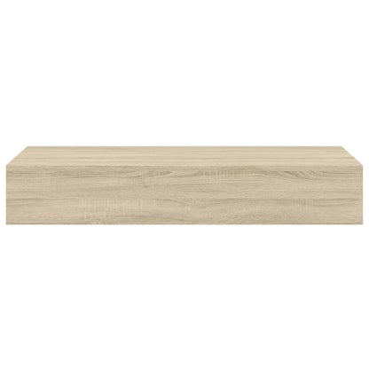 Scaffali con Cassetti da Parete 2 pz Rovere 60x23,5x10 cm MDF | homemem39