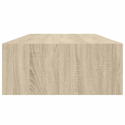 Scaffali con Cassetti da Parete 2 pz Rovere 60x23,5x10 cm MDF | homemem39
