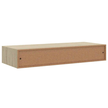 Scaffali con Cassetti da Parete 2 pz Rovere 60x23,5x10 cm MDF | homemem39