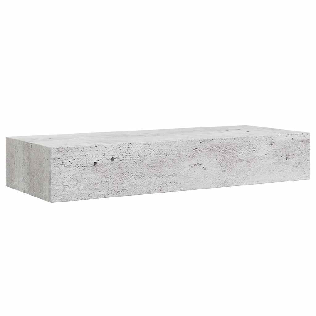 Scaffali con Cassetti 2 pz Grigio Cemento 60x23,5x10 cm in MDF | homemem39