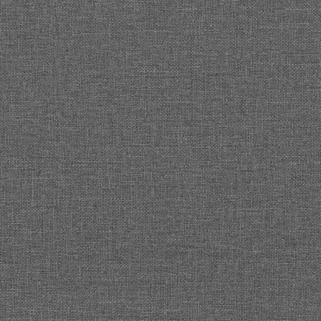 Poltrona Relax con Poggiapiedi Grigio Scuro in Tessuto - homemem39