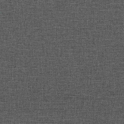 Poltrona Relax con Poggiapiedi Grigio Scuro in Tessuto - homemem39