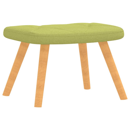Poltrona Relax con Poggiapiedi Verde in Tessuto | homemem39