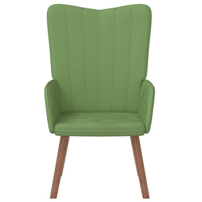 Poltrona Relax Verde Chiaro in Velluto | homemem39