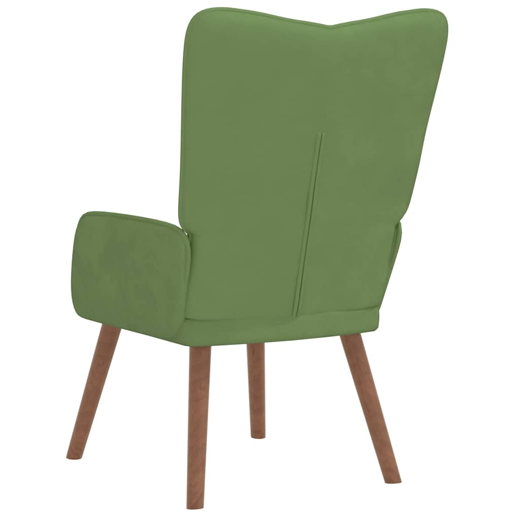 Poltrona Relax Verde Chiaro in Velluto | homemem39
