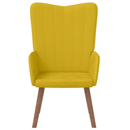 Poltrona Relax Giallo Senape in Velluto | homemem39