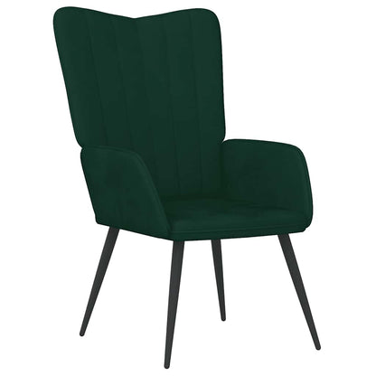 Sedia Relax Verde Scuro in Velluto | homemem39