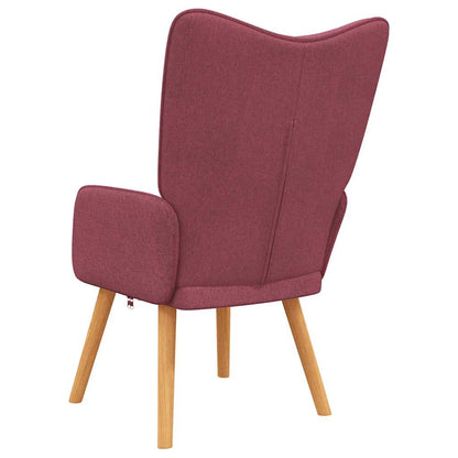 Sedia Relax Rosso Vino in Tessuto
