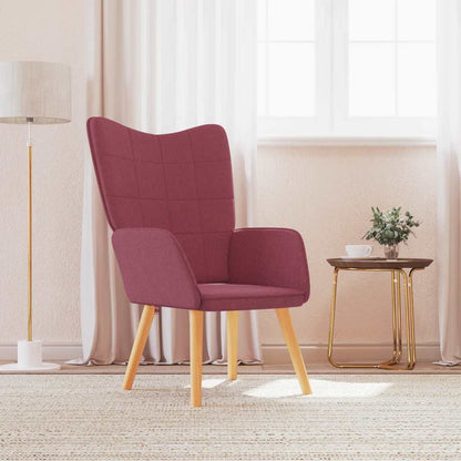 Sedia Relax Rosso Vino in Tessuto