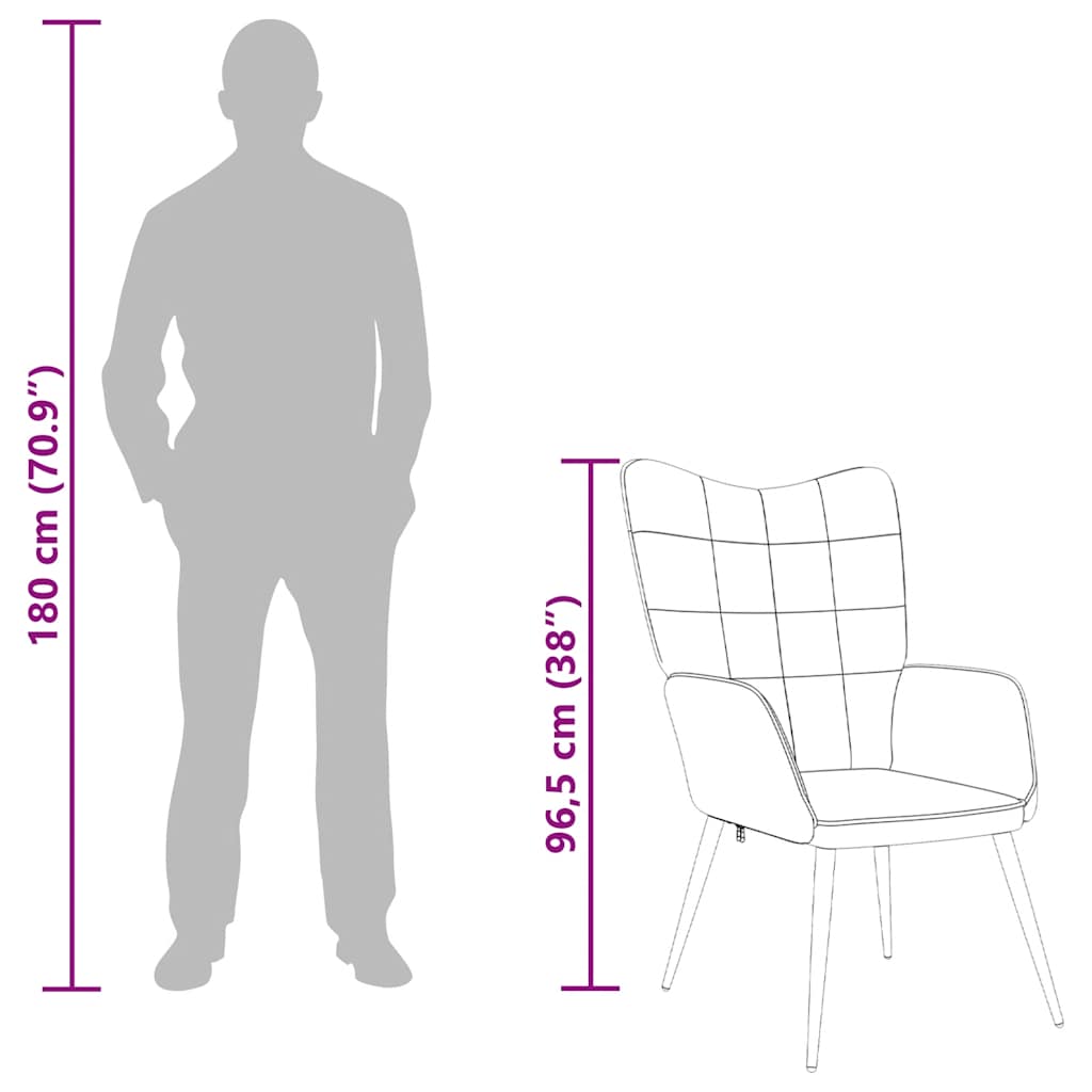 Sedia Relax Crema in Tessuto