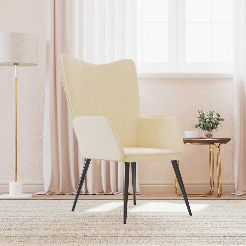 Sedia Relax Crema in Tessuto - homemem39