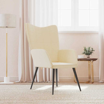 Sedia Relax Crema in Tessuto - homemem39