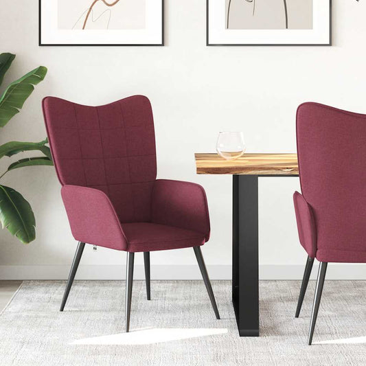 Sedia Relax Rosso Vino in Tessuto