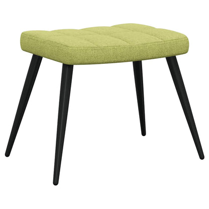 Sedia Relax con Sgabello Verde in Tessuto | homemem39