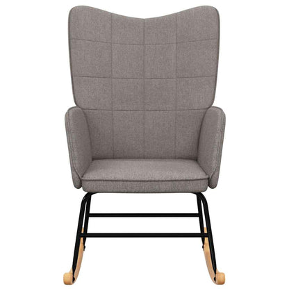 Sedia a Dondolo Grigio Talpa in Tessuto