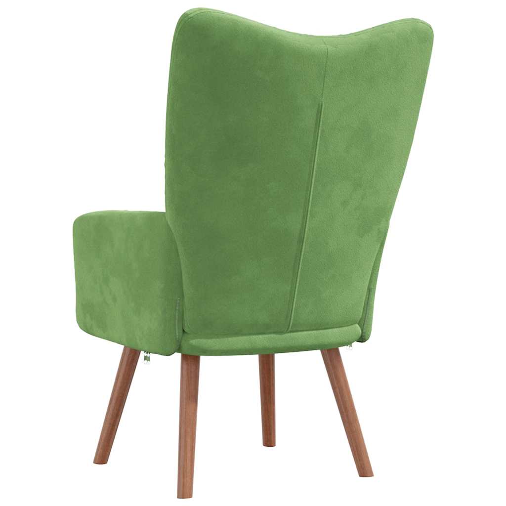 Sedia Relax Verde Chiaro in Velluto - homemem39