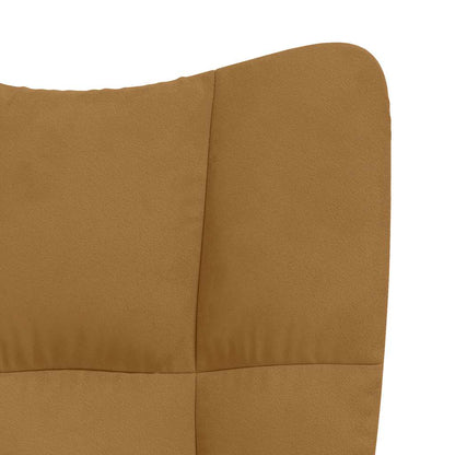 Sedia Relax Marrone in Velluto | homemem39