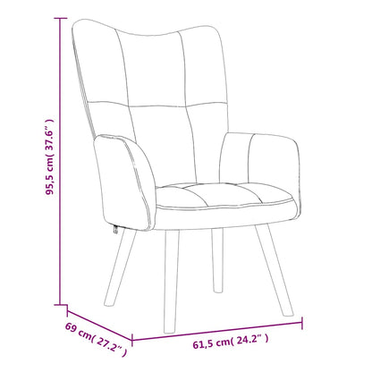 Sedia Relax Marrone in Velluto | homemem39