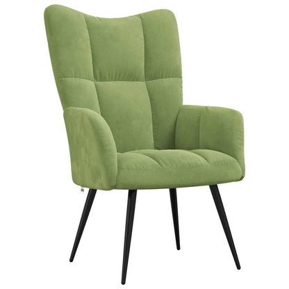 Sedia Relax Verde Chiaro in Velluto | homemem39