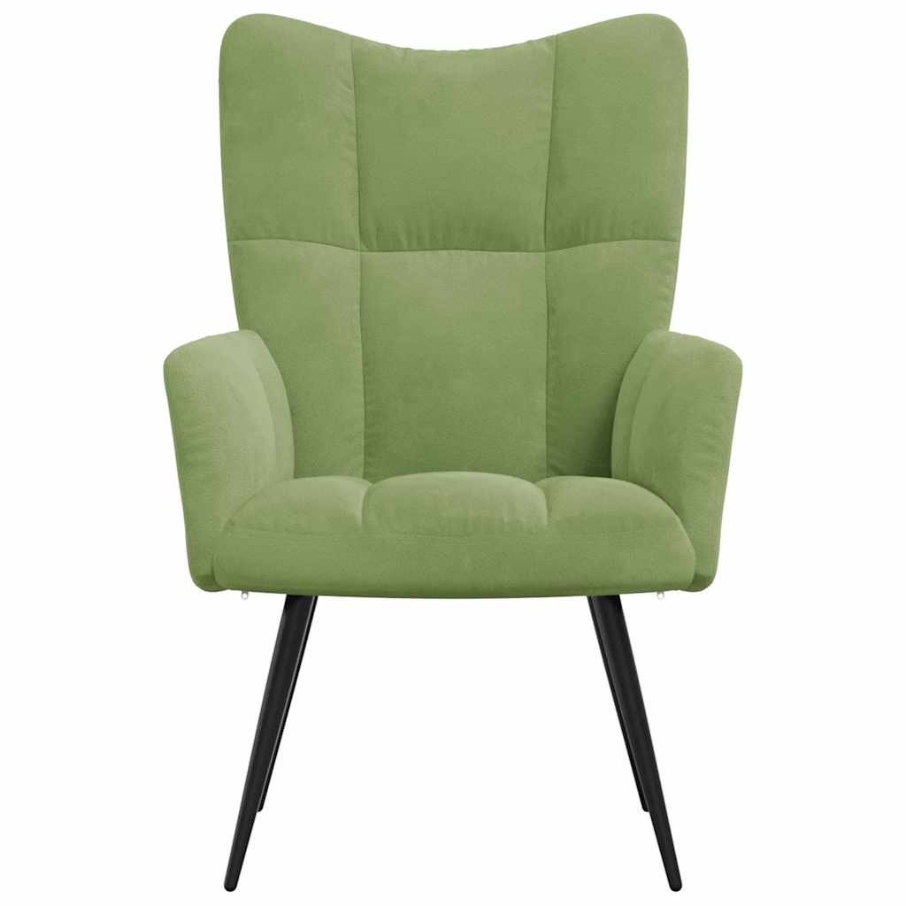 Sedia Relax Verde Chiaro in Velluto | homemem39
