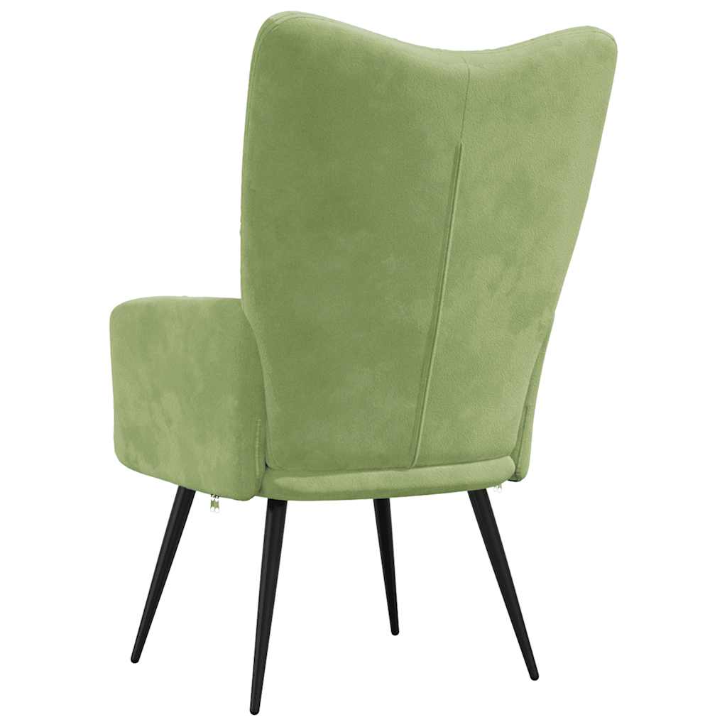 Sedia Relax Verde Chiaro in Velluto | homemem39