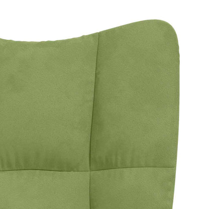 Sedia Relax Verde Chiaro in Velluto | homemem39