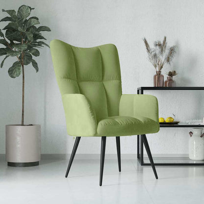 Sedia Relax Verde Chiaro in Velluto | homemem39