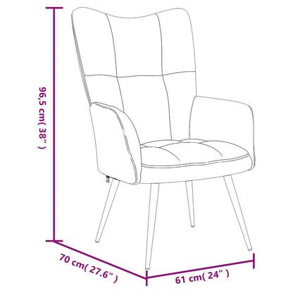 Poltrona Relax Nera in Velluto - homemem39