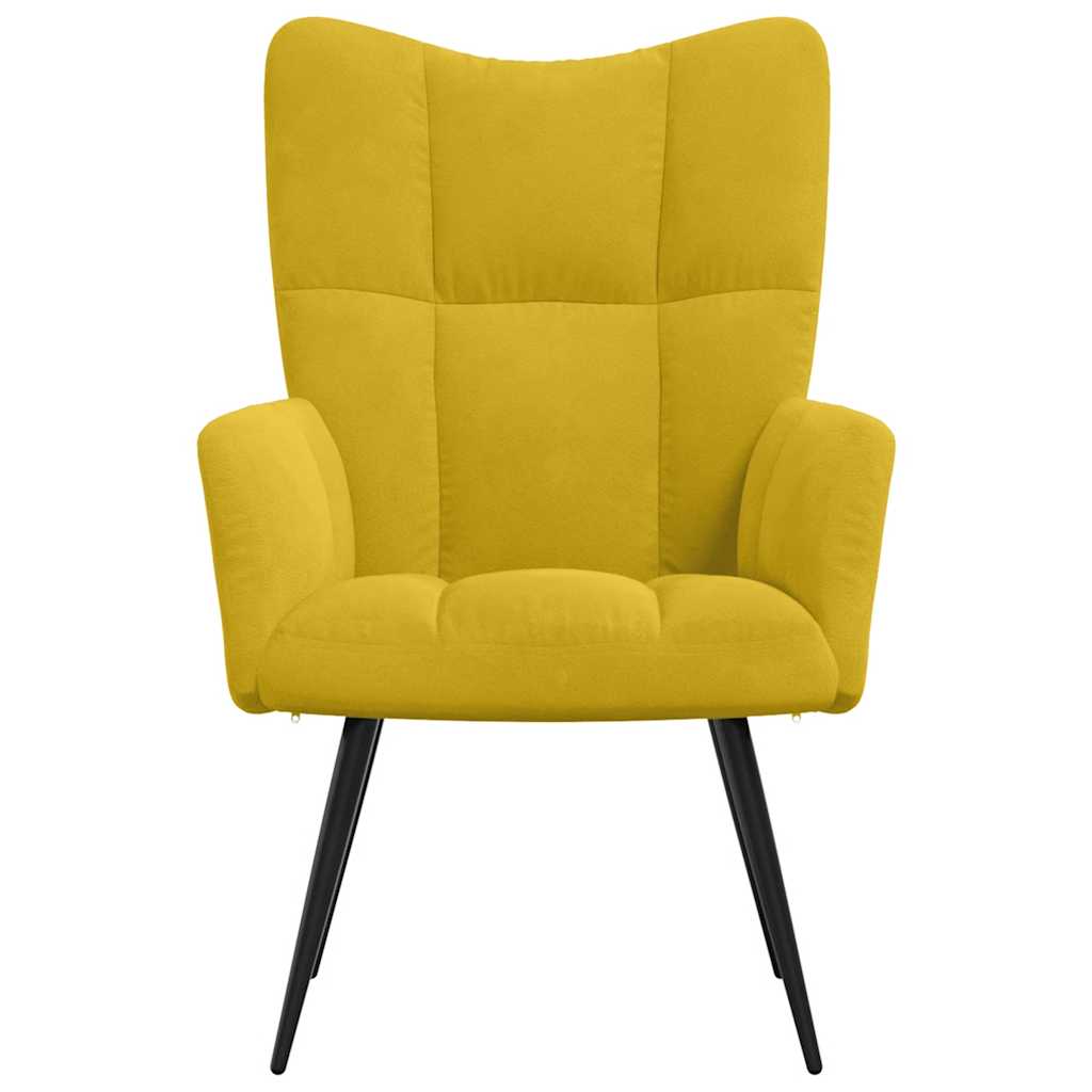 Poltrona Relax Giallo Senape in Velluto | homemem39
