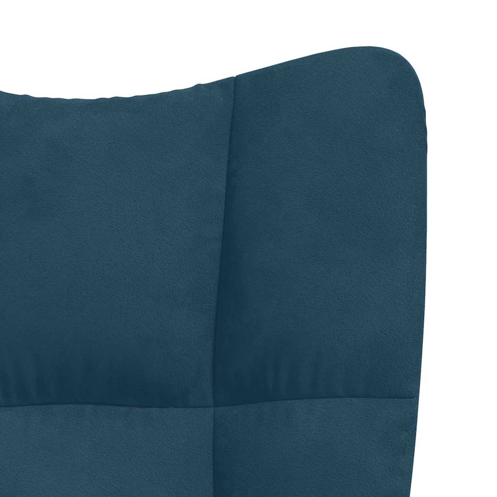 Sedia Relax Blu in Velluto | homemem39