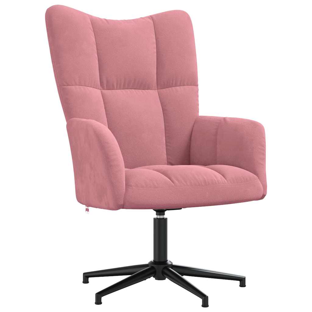 Sedia Relax Rosa in Velluto | homemem39