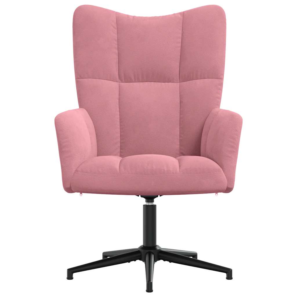 Sedia Relax Rosa in Velluto | homemem39