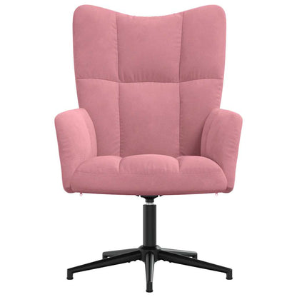 Sedia Relax Rosa in Velluto | homemem39