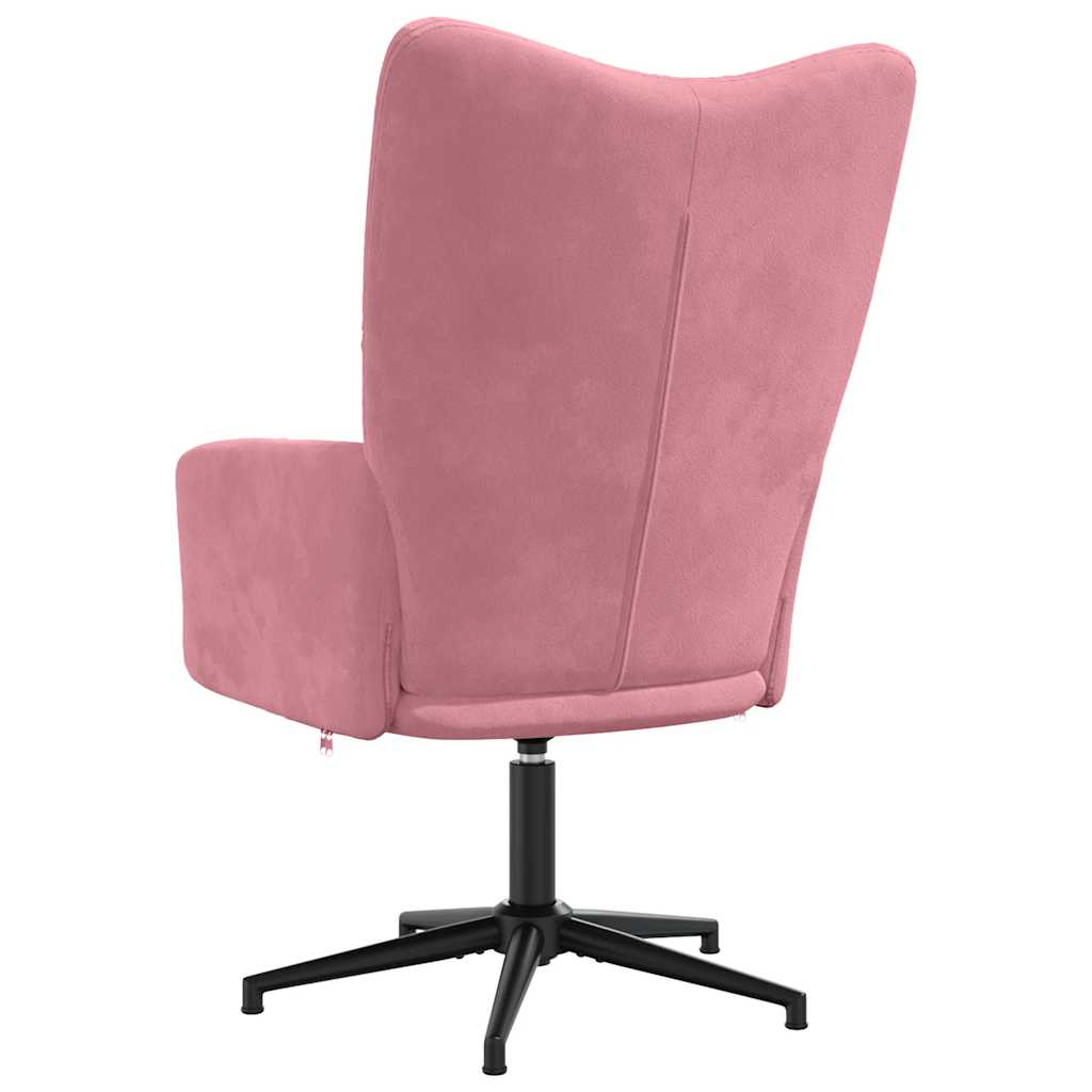 Sedia Relax Rosa in Velluto | homemem39