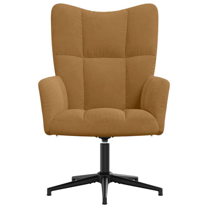 Sedia Relax Marrone in Velluto