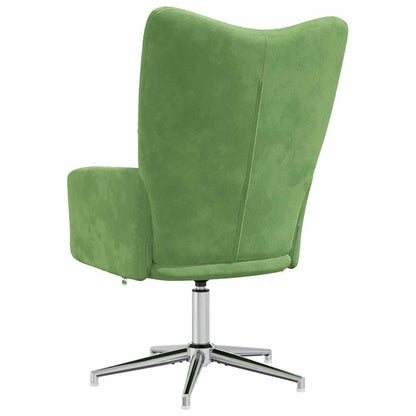 Sedia Relax Verde Chiaro in Velluto | homemem39