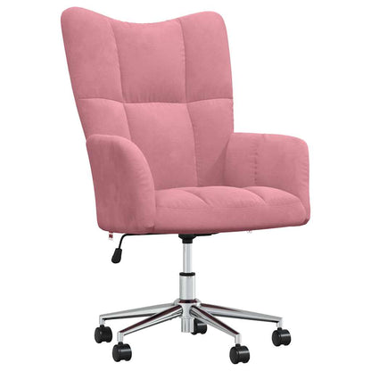 Sedia Relax Rosa in Velluto | homemem39