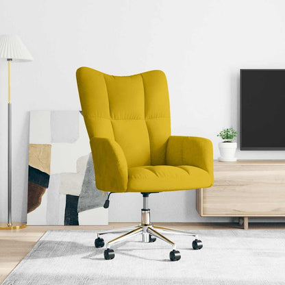 Poltrona Relax Giallo Senape in Velluto | homemem39
