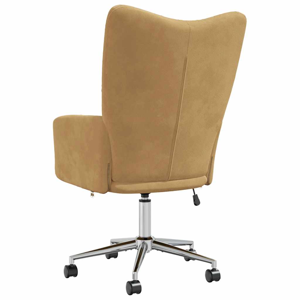 Poltrona Relax Marrone in Velluto - homemem39