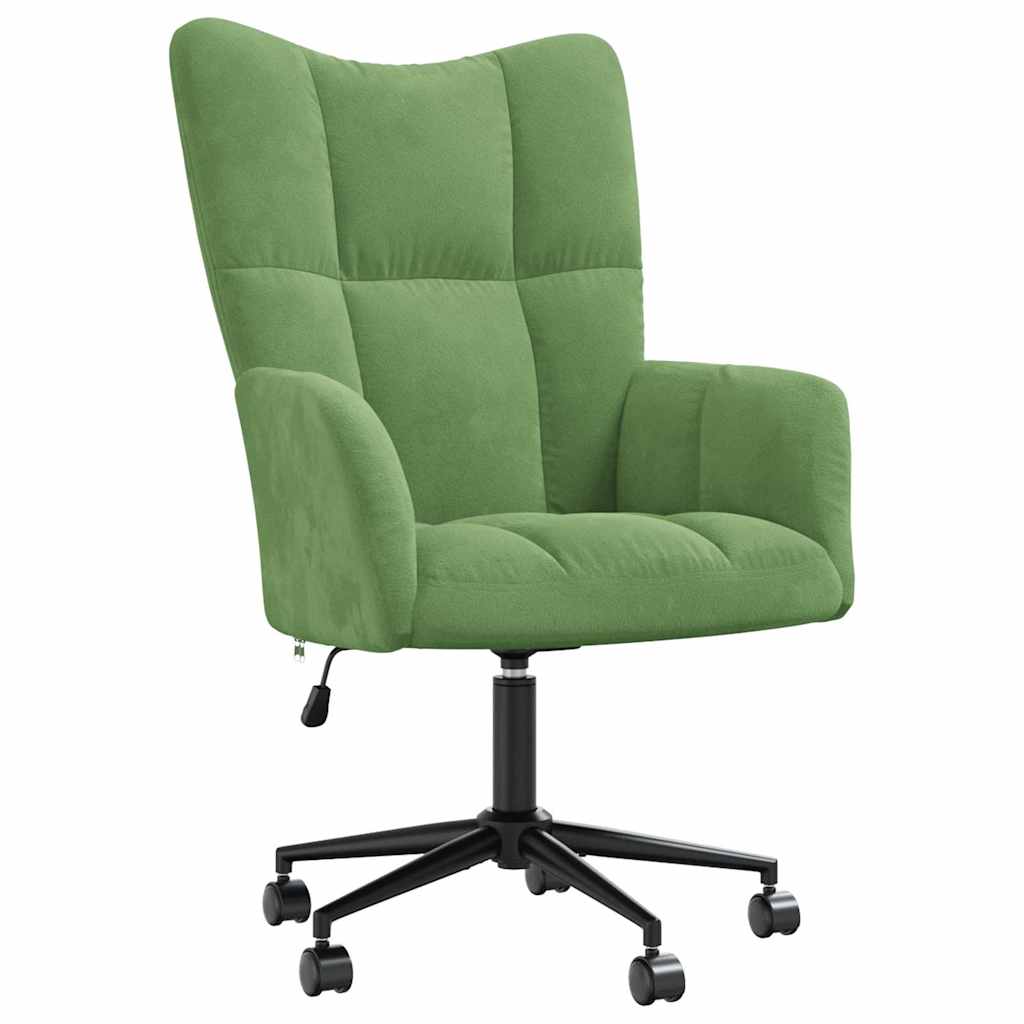 Sedia Relax Verde Chiaro in Velluto | homemem39