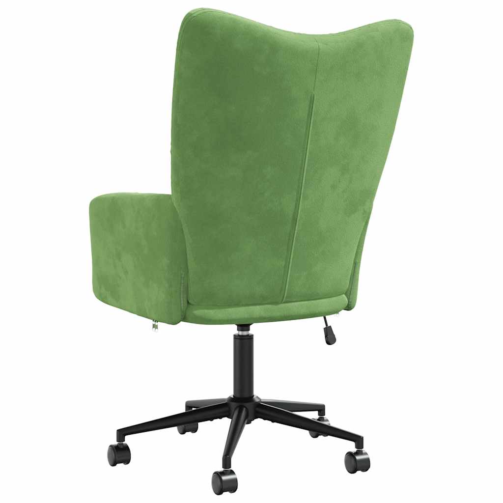 Sedia Relax Verde Chiaro in Velluto | homemem39