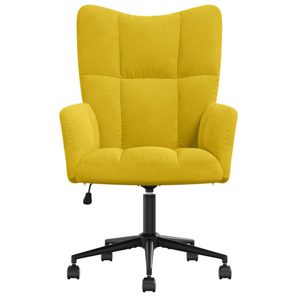 Poltrona Relax Giallo Senape in Velluto | homemem39