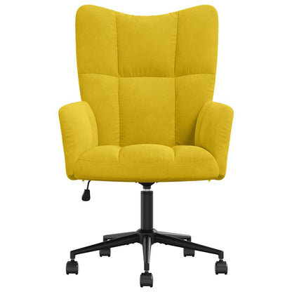 Poltrona Relax Giallo Senape in Velluto | homemem39